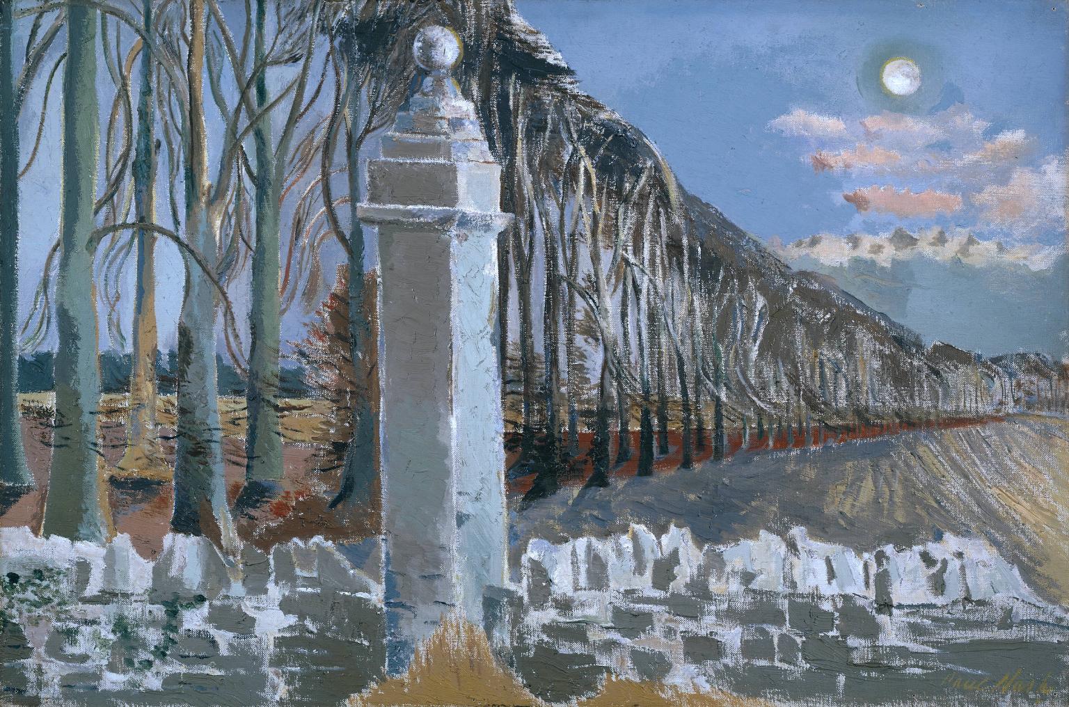 Pillar and Moon 1932-42 by Paul Nash 1889-1946